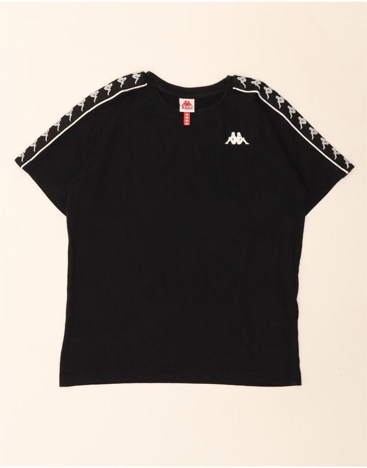 Kappa T-Shirt Graphique Homme Petit Noir Coton