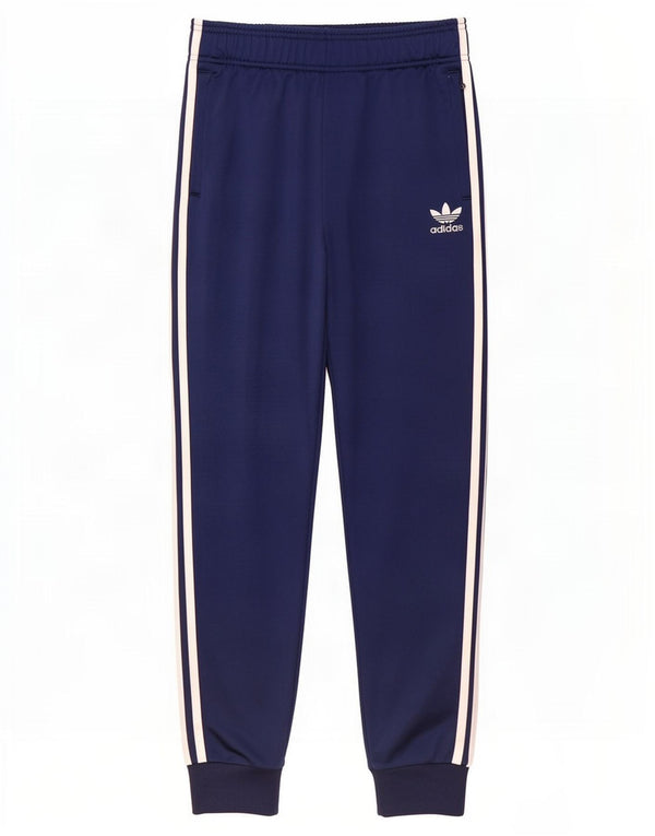 Adidas Pantalon de survêtement garçon Joggers 13-14 ans Bleu marine Polyester