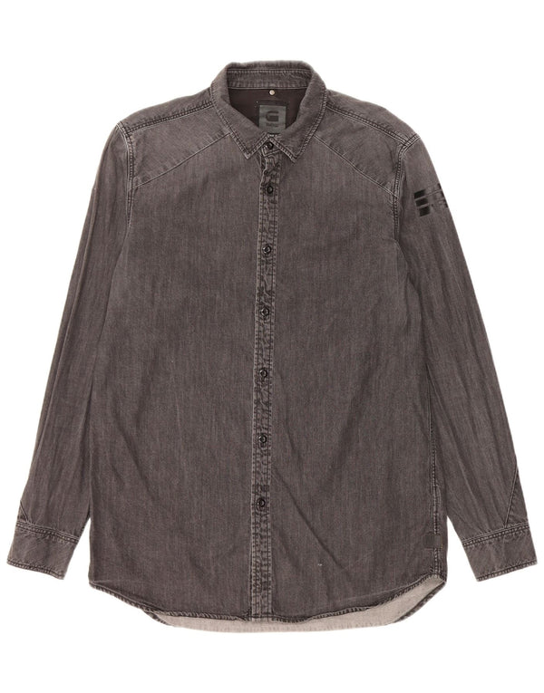 G-Star Chemise en Jean Large Gris Coton Homme