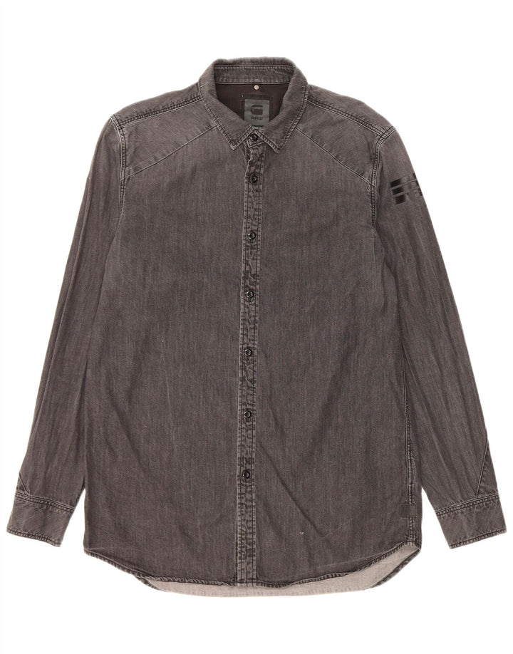 G-Star Chemise en Jean Large Gris Coton Homme