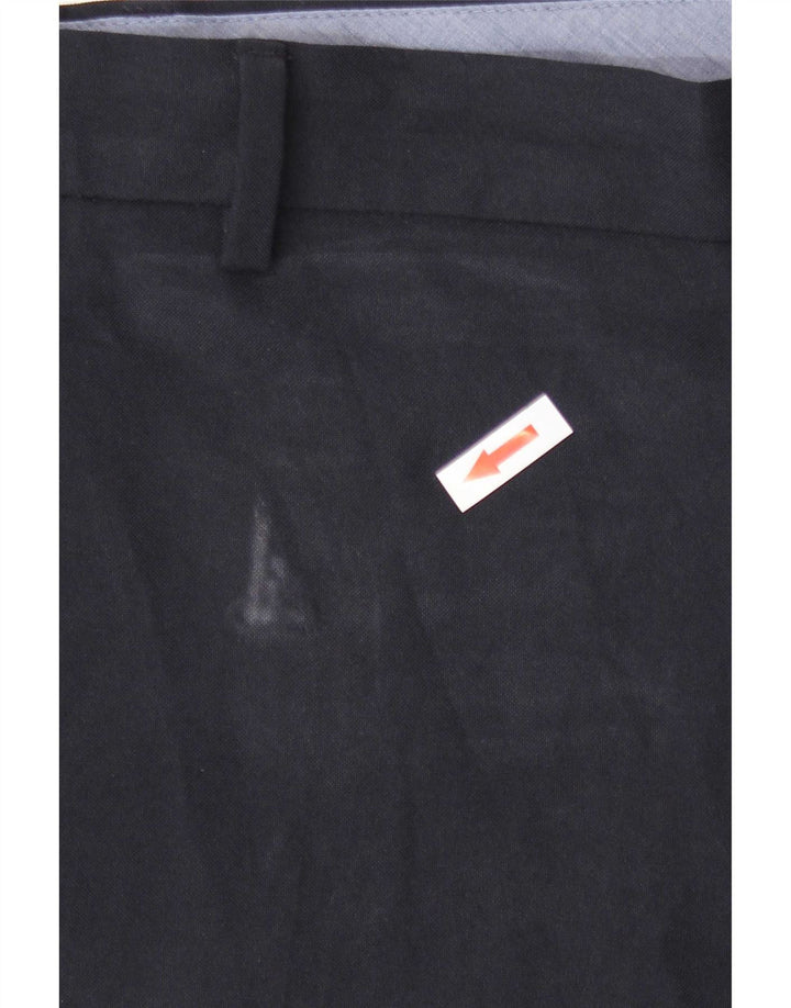 Marks & Spencer Pantalon court régulier pour homme W44 L26 Bleu marine Polyester