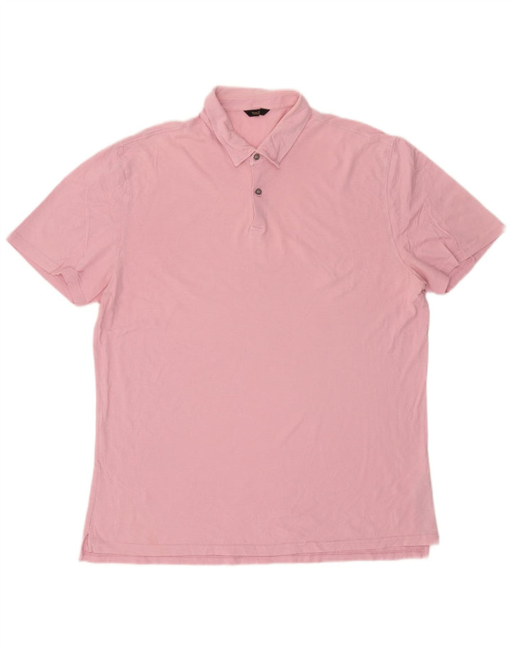 Massimo Dutti Polo Homme 2XL Rose Coton