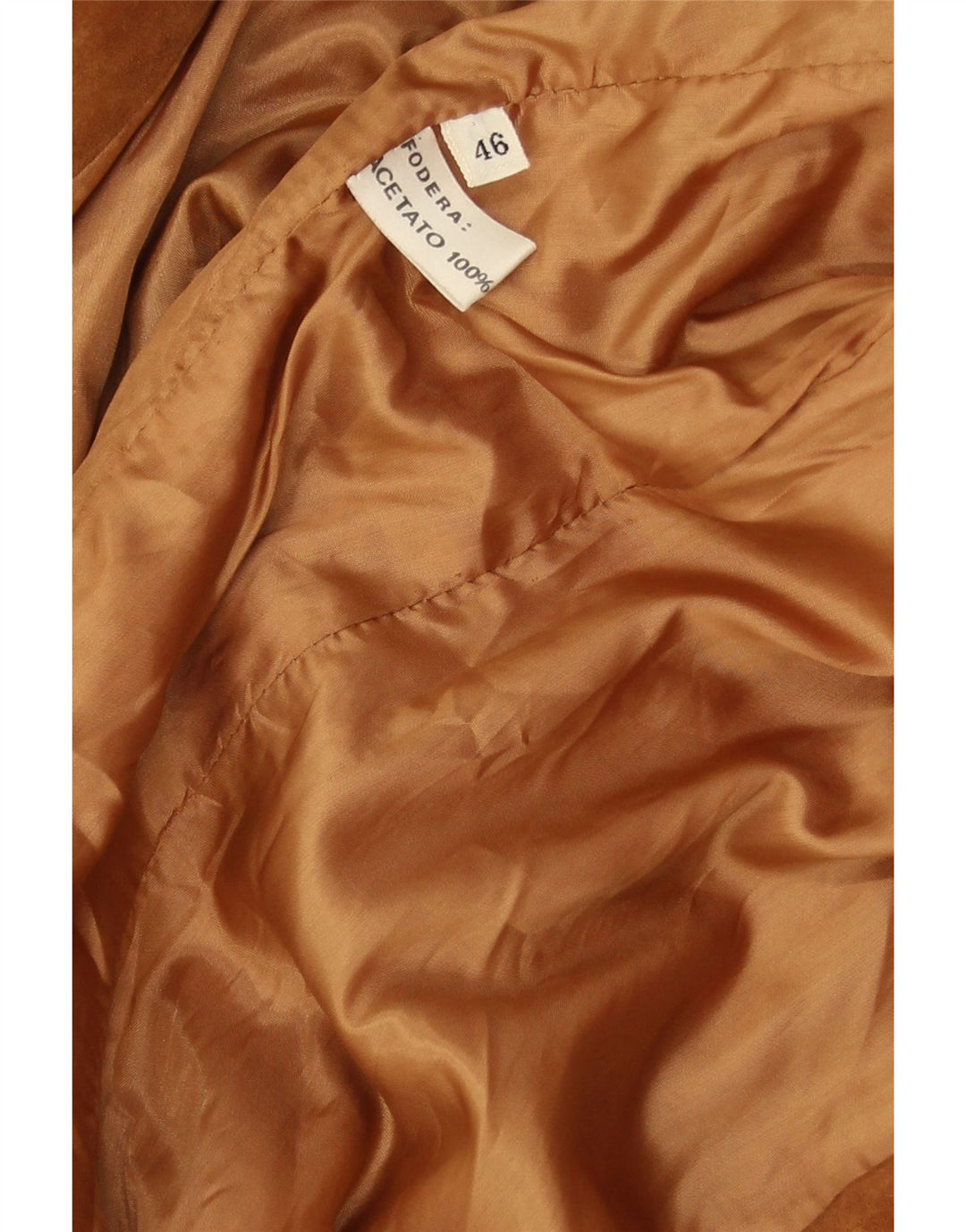 VINTAGE Veste blazer en daim à 2 boutons pour femme IT 46 Grand cuir marron