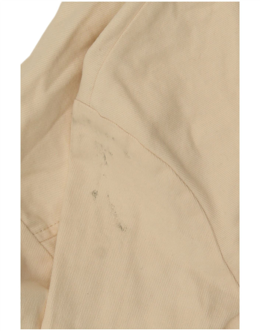 Zara Womens Crop Bomber Jacket UK 10 Petit Blanc Cassé