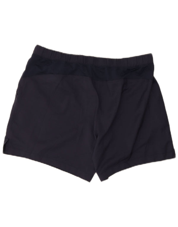 Asics Short de Sport Homme XL Bleu Marine Polyester