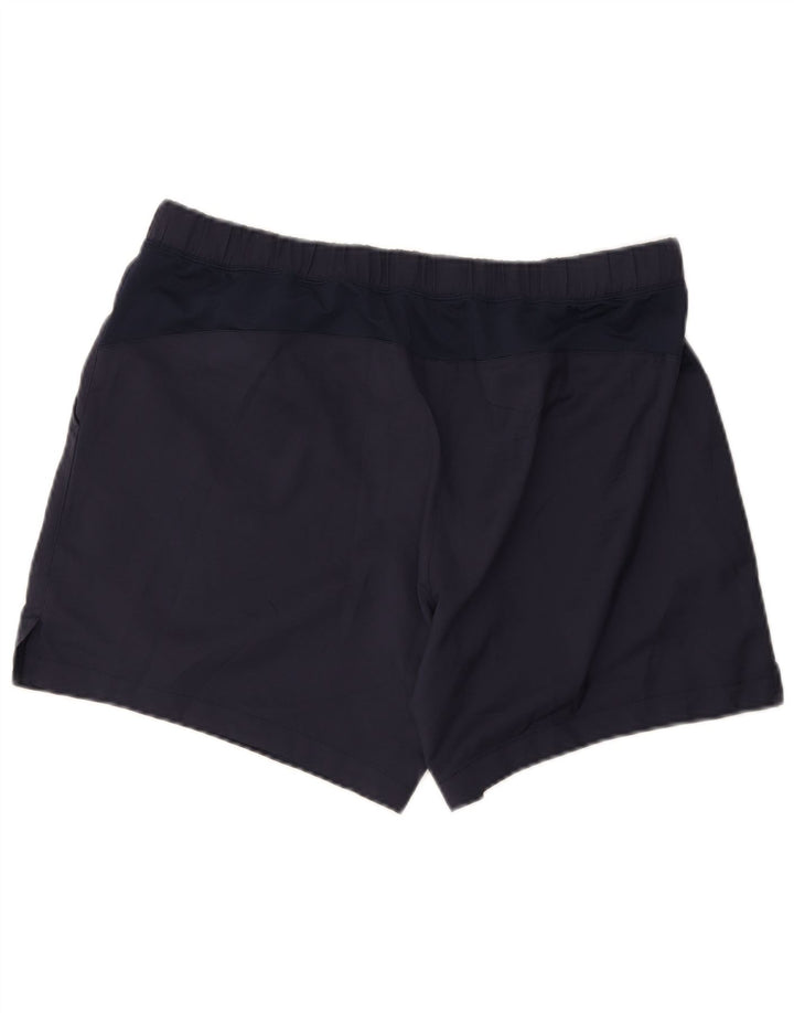 Asics Short de Sport Homme XL Bleu Marine Polyester