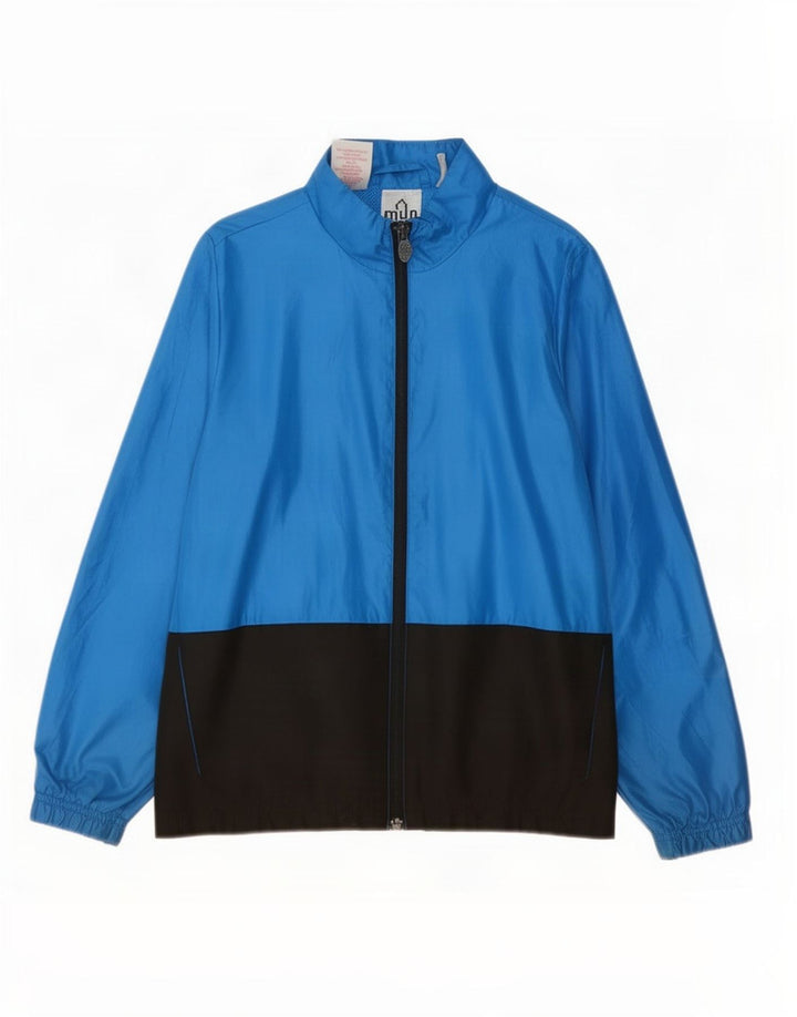 Adidas Veste de Survêtement Garçon 9-10 Ans Bleu Colorblock Polyester