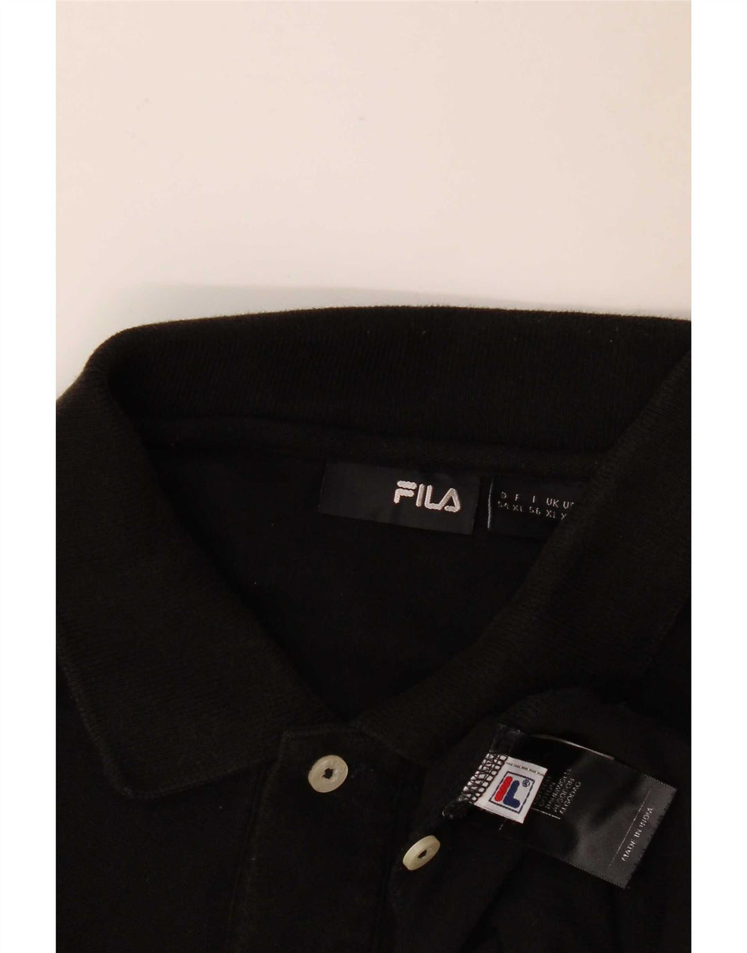 Fila Polo Homme XL Noir Coton