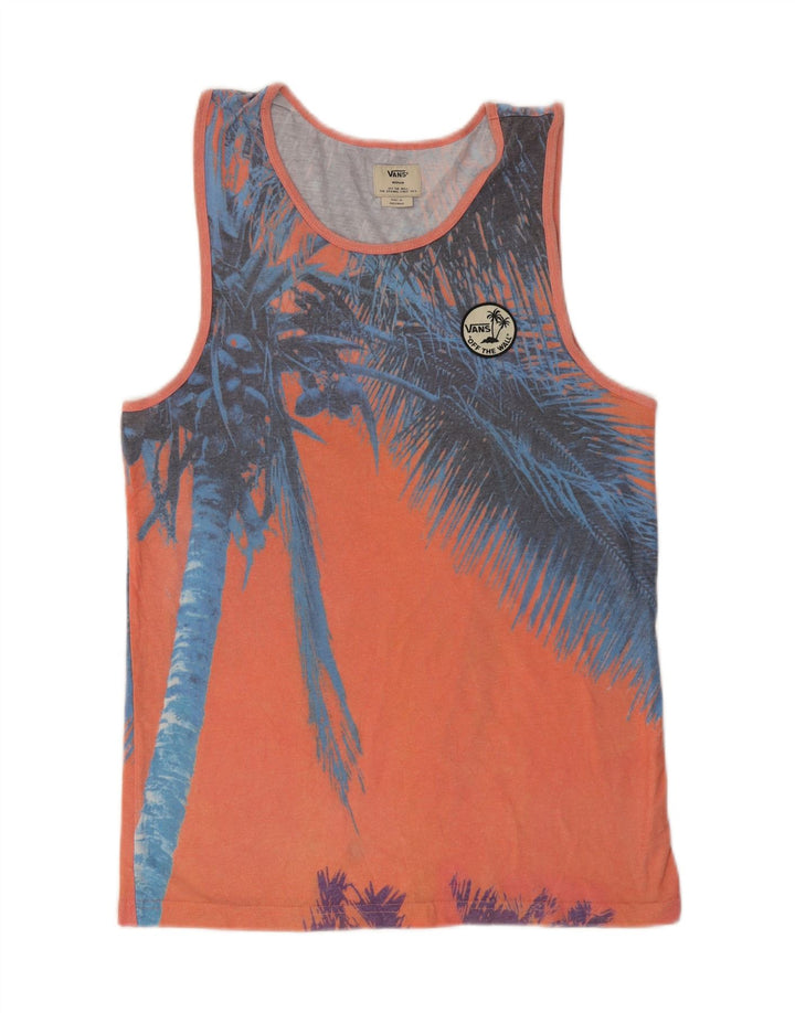 Vans Débardeur Graphique Homme Orange Moyen Polyester