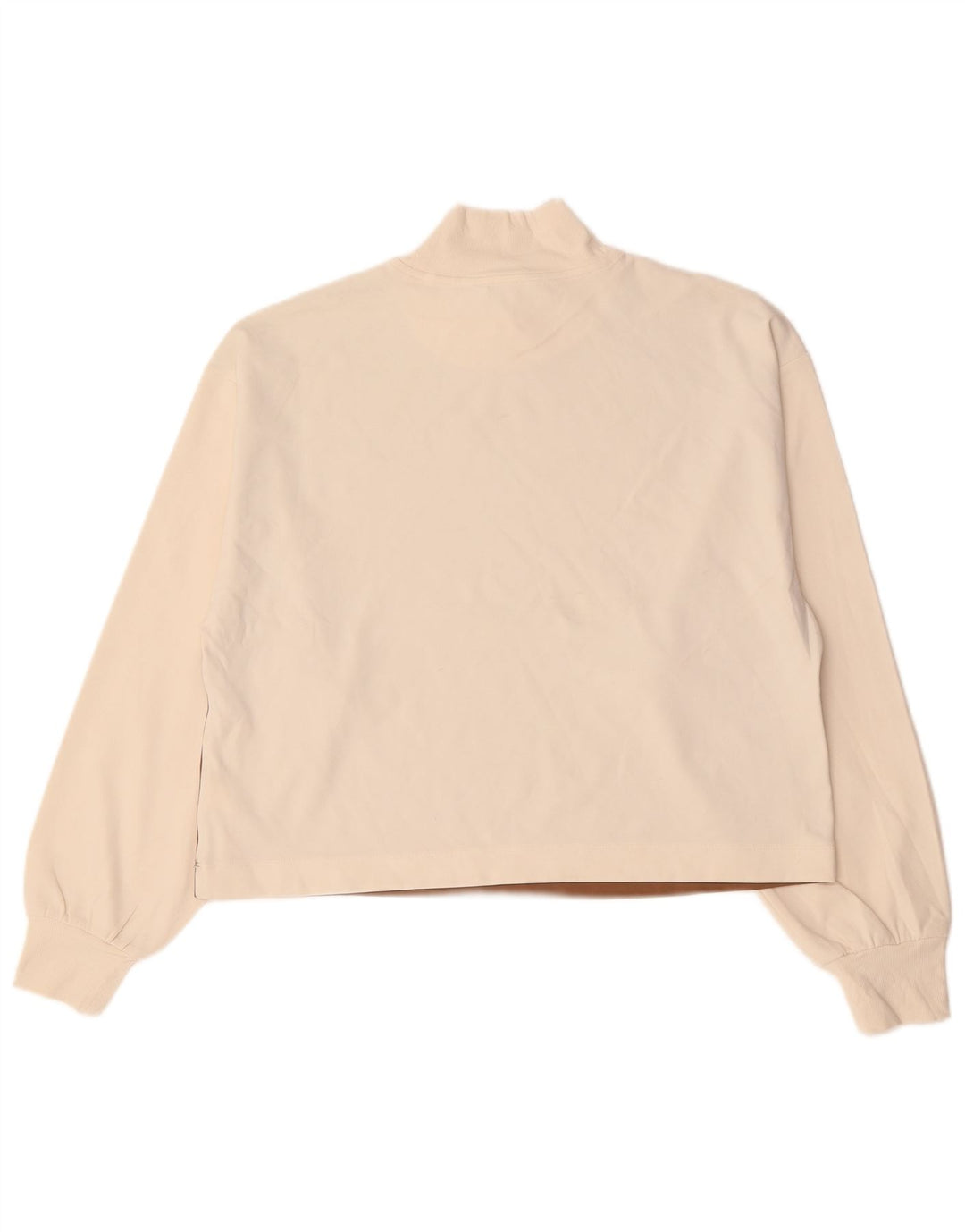 Athleta Womens Crop Top Manches Longues UK 44 Marron Moyen Colorblock Nylon