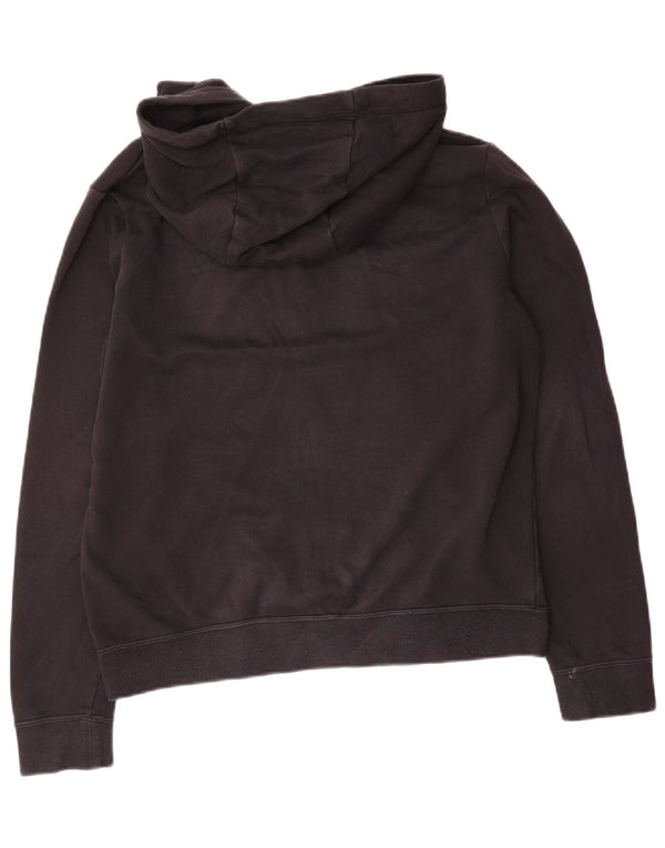 Nike Pull à capuche zippé surdimensionné pour femme UK 10 Petit Noir