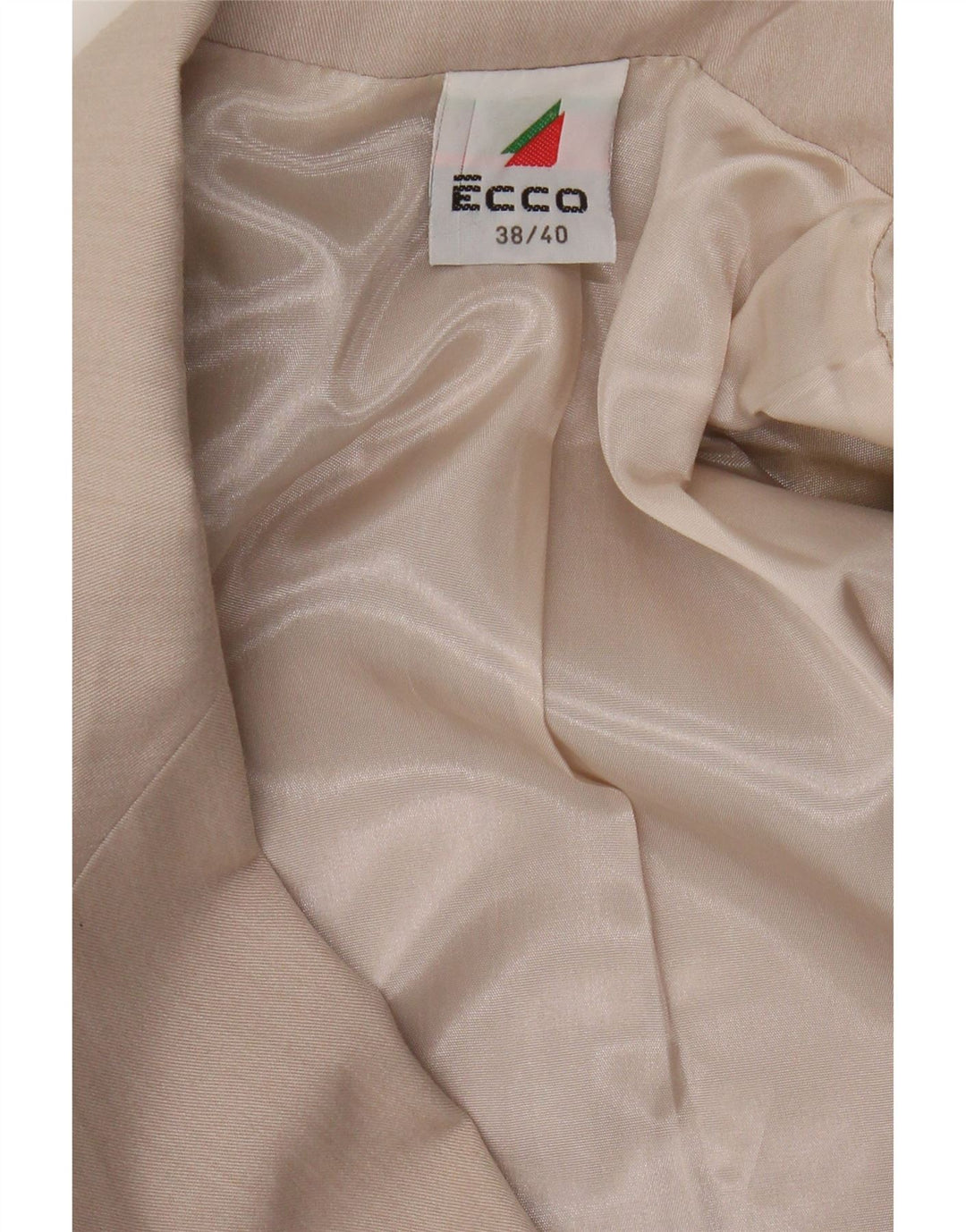 Veste blazer à double boutonnage Ecco pour femme EU 38/40 Polyester beige moyen