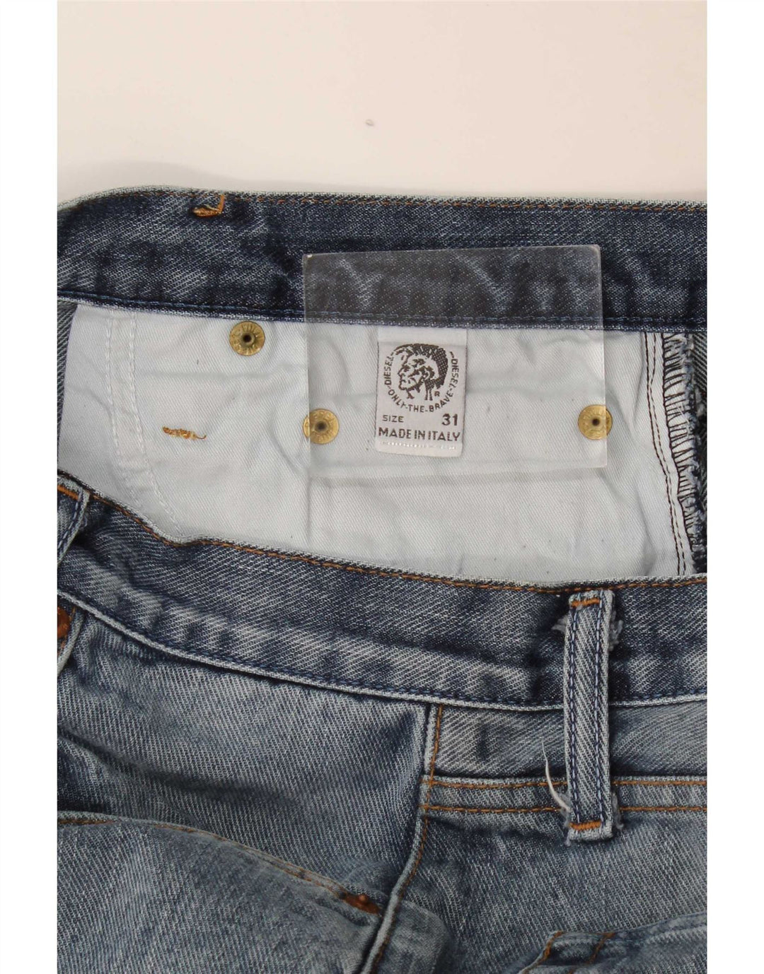 Diesel Jean Droit W31 L31 Bleu Homme