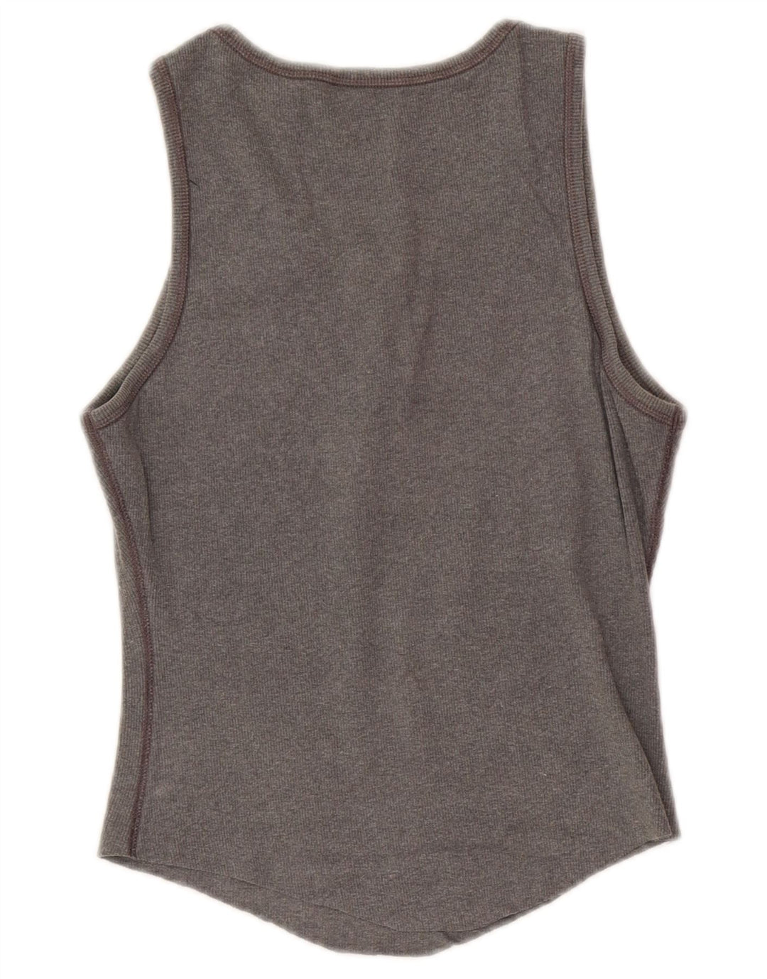 Gap Débardeur court pour femme UK 14 Large Gris Coton