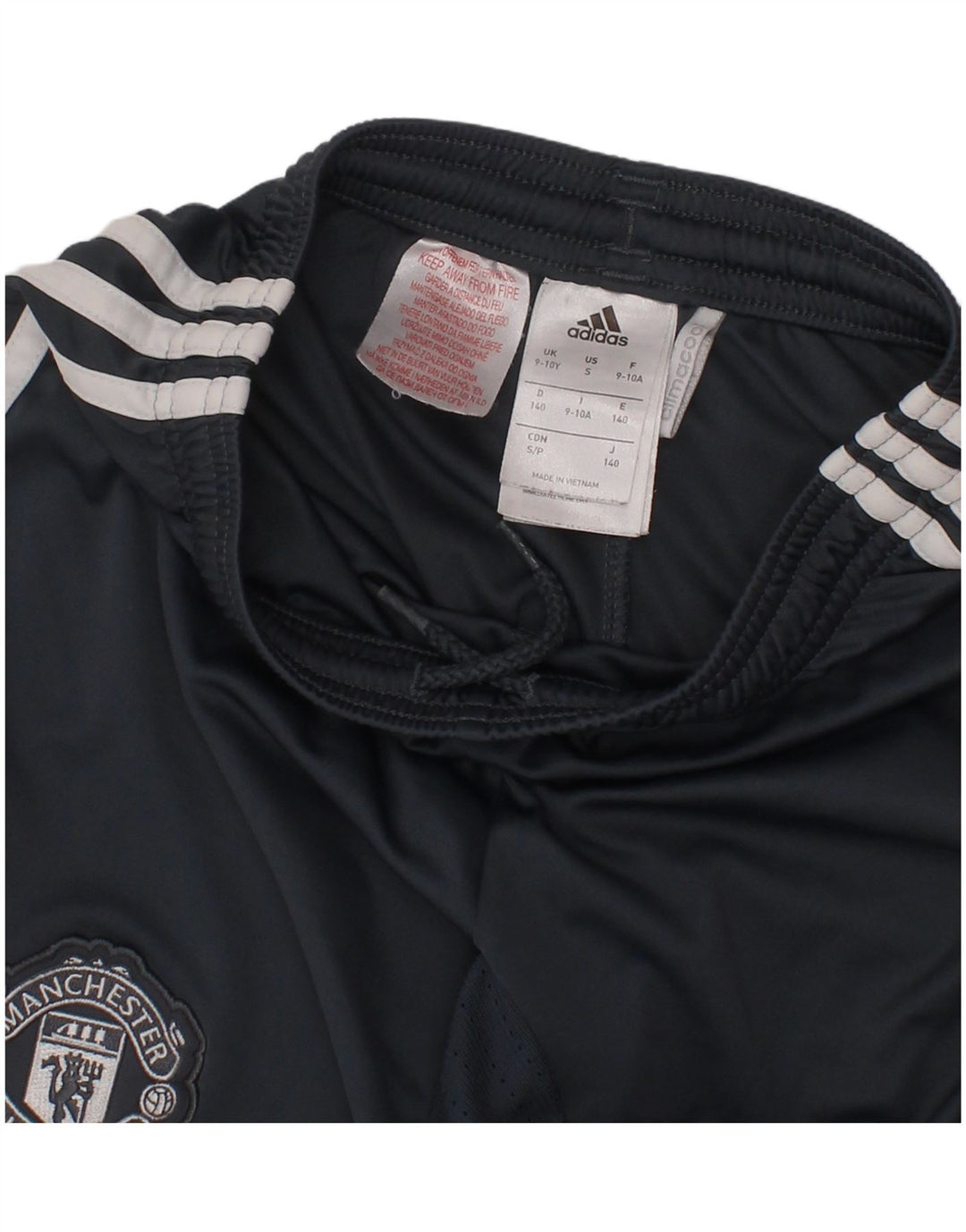 ADIDAS Short de sport Manchester United pour garçon 9-10 ans Gris Polyester