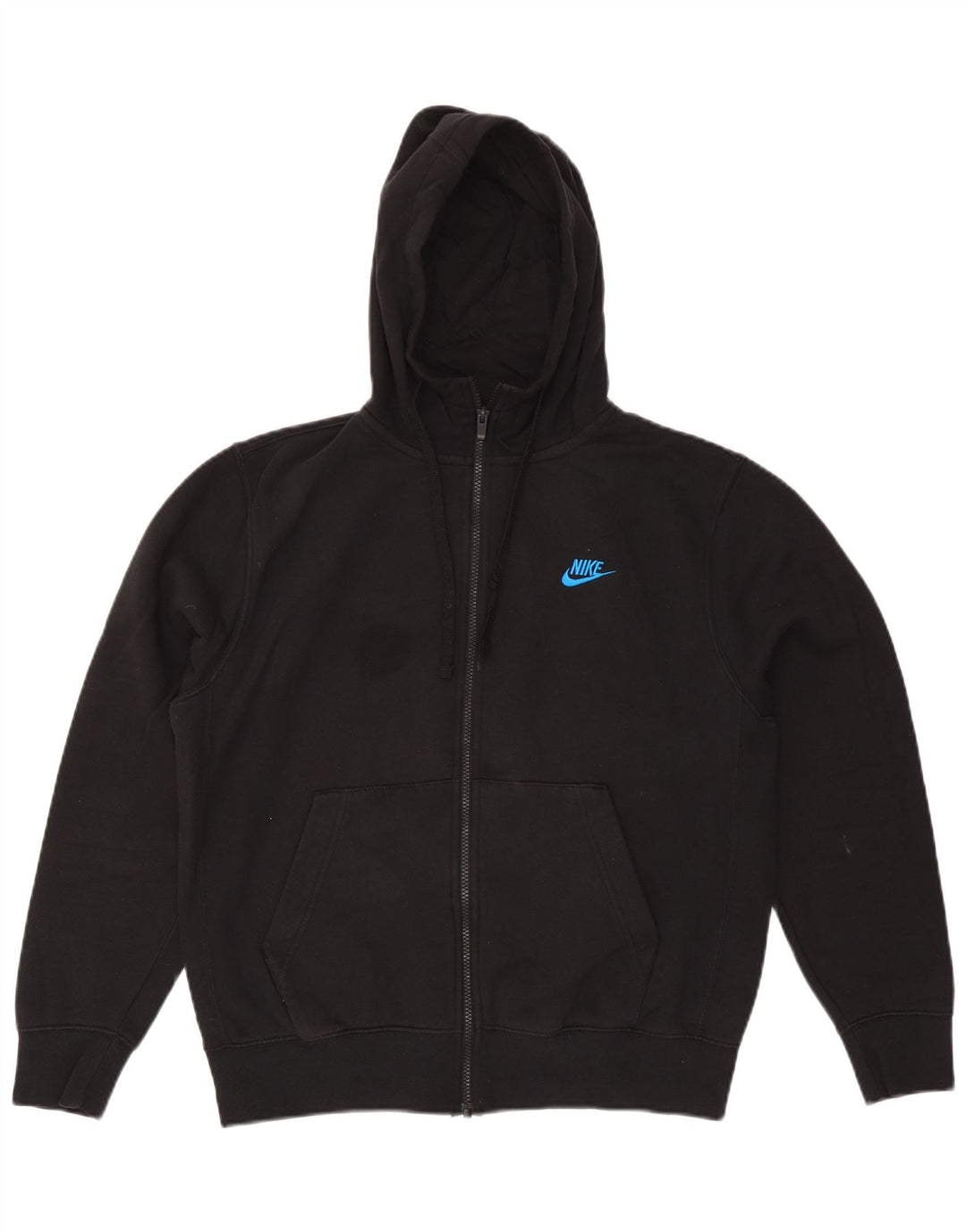 Nike Sweat à capuche zippé pour homme en coton noir moyen