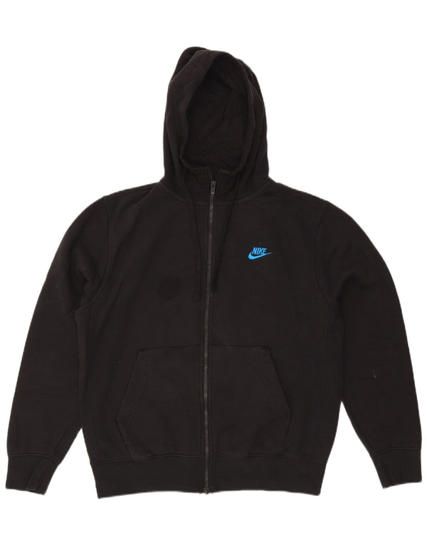 Nike Sweat à capuche zippé pour homme en coton noir moyen