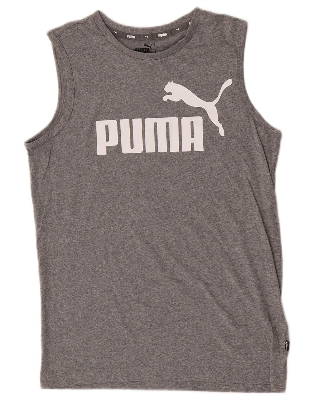 Puma Débardeur Graphique Garçon 13-14 ans Gris Moucheté