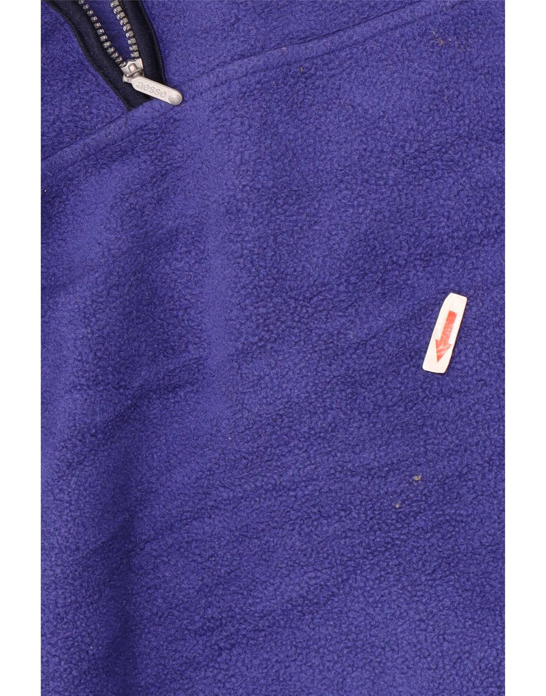 Aesse Pull polaire à col zippé pour homme XL Bleu Polyester