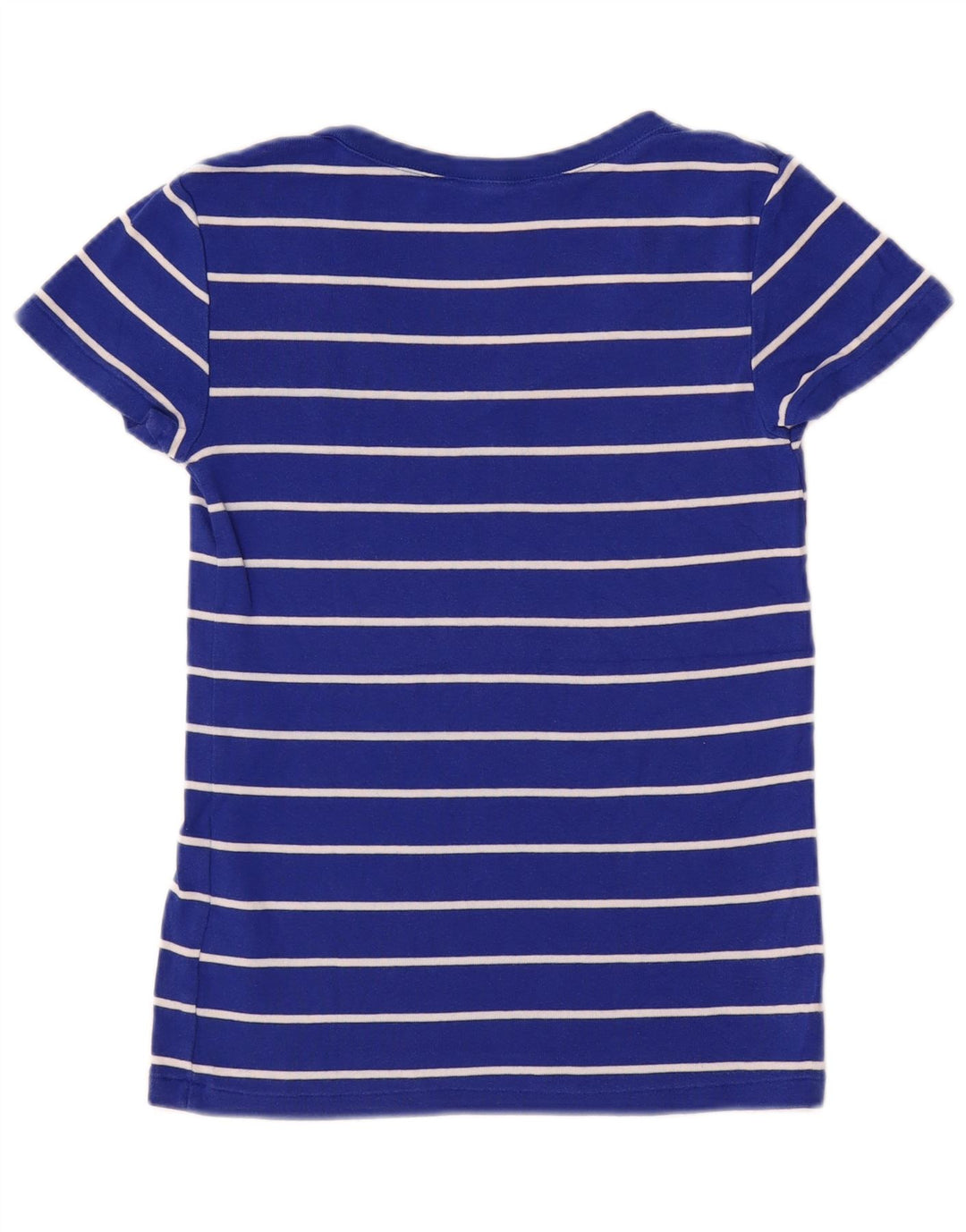 Ralph Lauren T-Shirt Femme Top UK 12 Coton Rayé Bleu Moyen