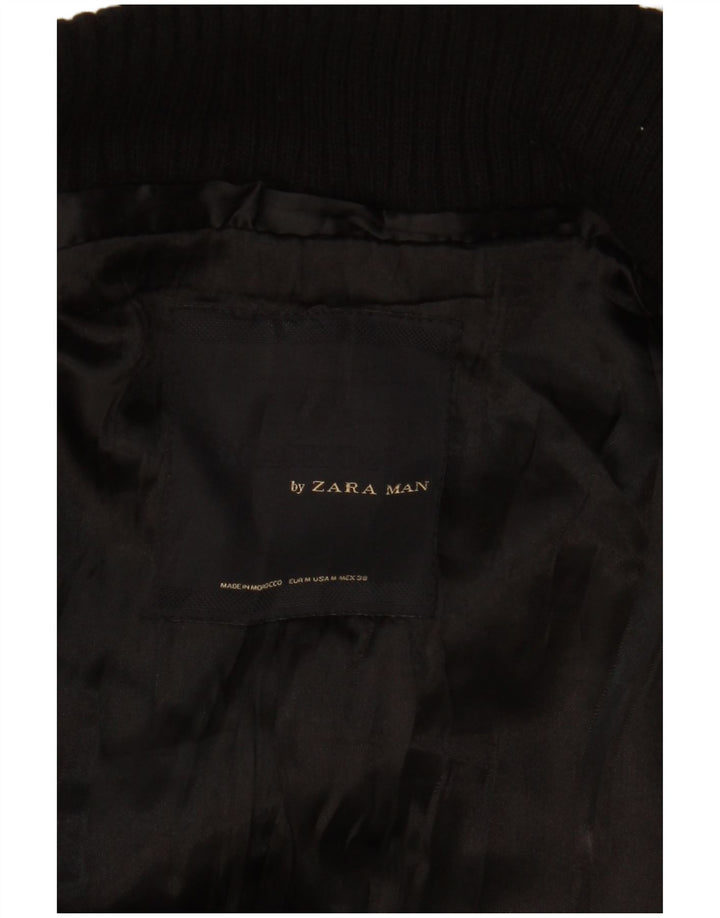Zara Trench Homme UK 38 Moyen Noir