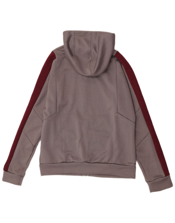 Adidas Texas A&M Aggies Pull à capuche zippé pour femme Gris moyen UK 12/14