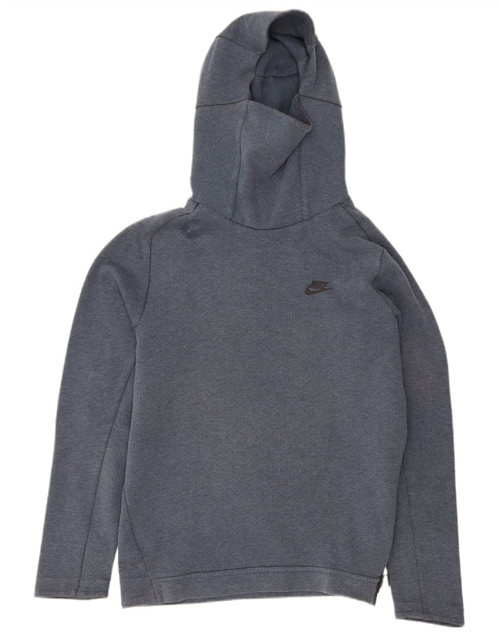 Nike Pull à capuche en coton bleu marine moyen pour homme