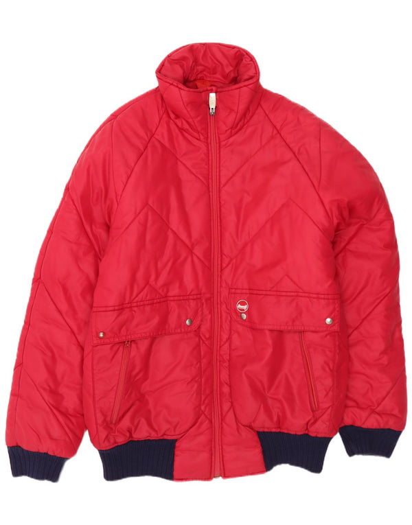 Brunik Veste matelassée pour homme UK 38 Medium Rouge Colourblock