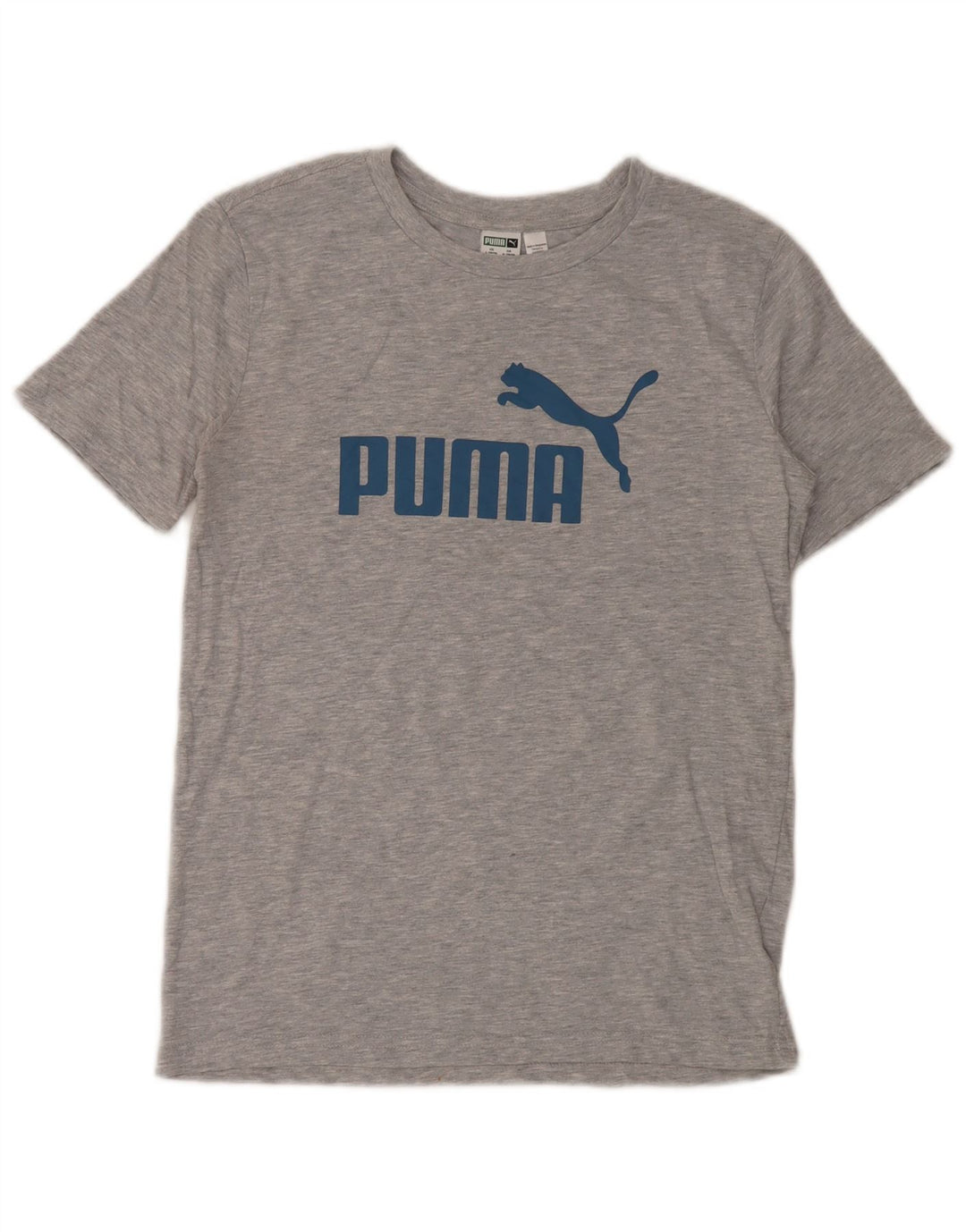 PUMA T-Shirt Graphique Garçon 13-14 Ans Grand Gris Coton
