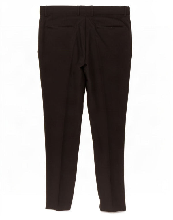 Zara Pantalon Chino Slim Homme EU 44 Large W34 L30 Noir Viscose