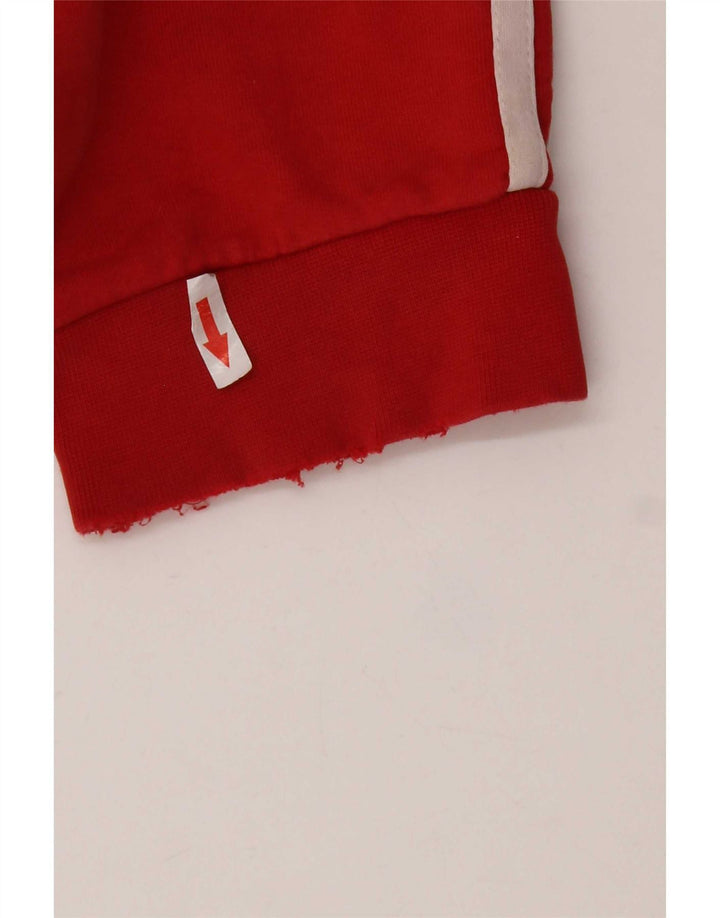 Adidas Sweat-shirt pour homme en coton rouge 2XL