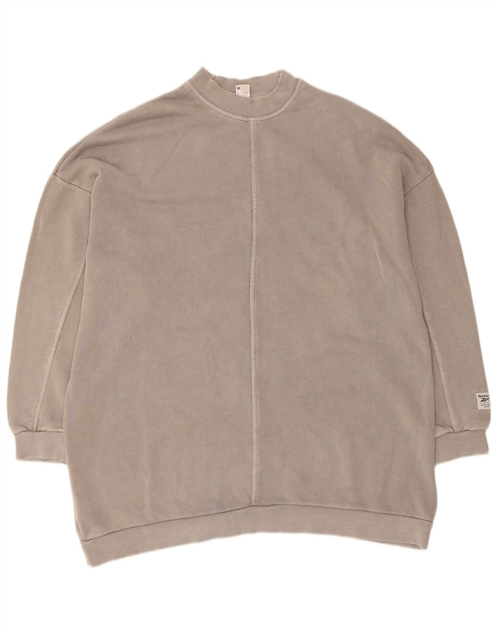 Reebok Sweat-shirt surdimensionné pour femme UK 12/14 Gris moyen