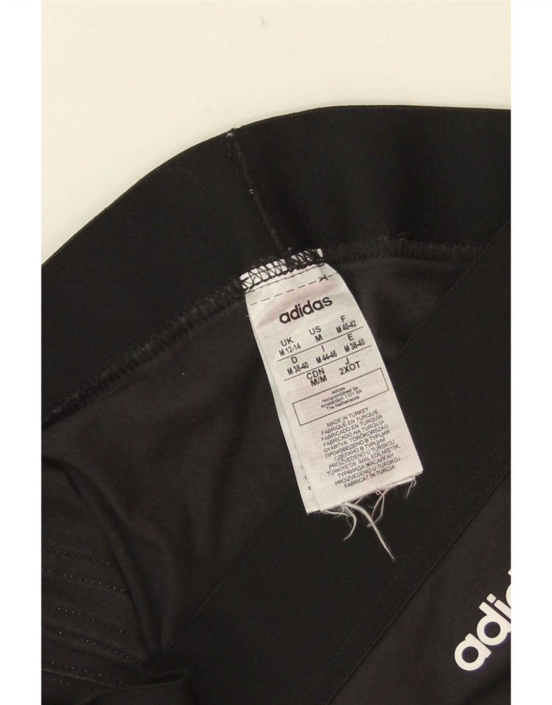 Adidas Leggings Femme UK 12/14 Coton Noir Moyen