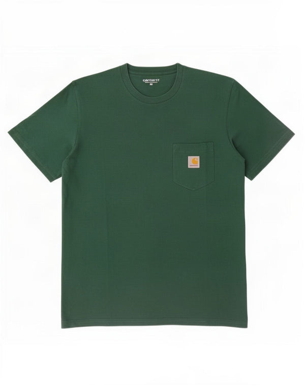 Carhartt T-Shirt Homme Vert Moyen Coton