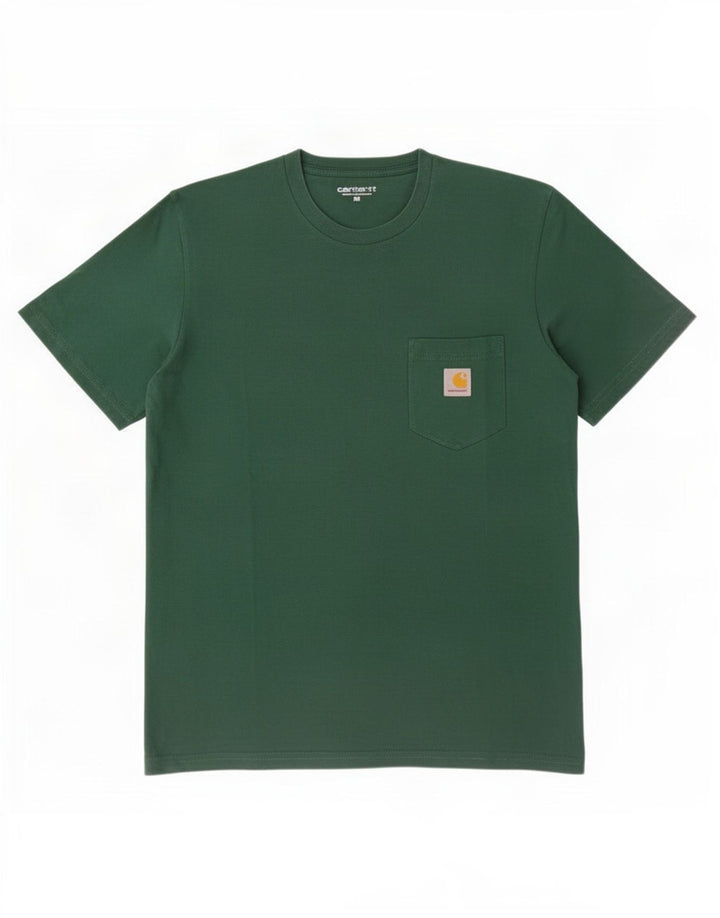 Carhartt T-Shirt Homme Vert Moyen Coton
