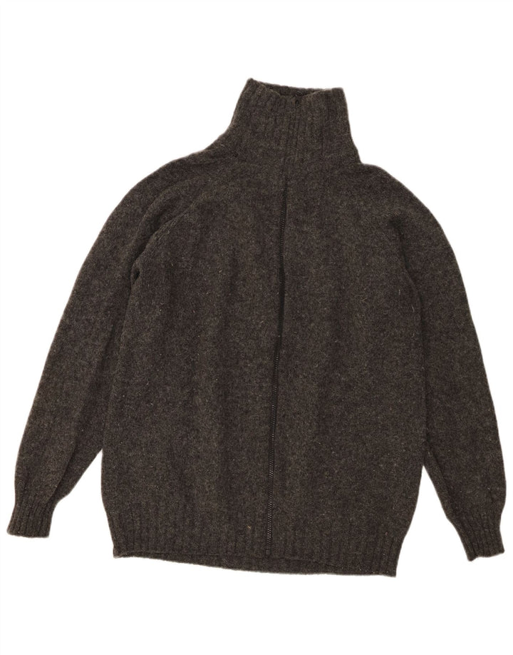 Zara Homme Cardigan Pull Large Gris Laine