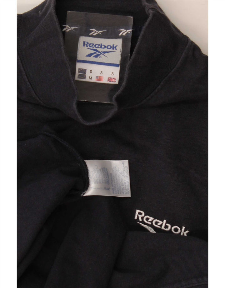 Reebok Haut à manches longues pour homme en coton noir Small