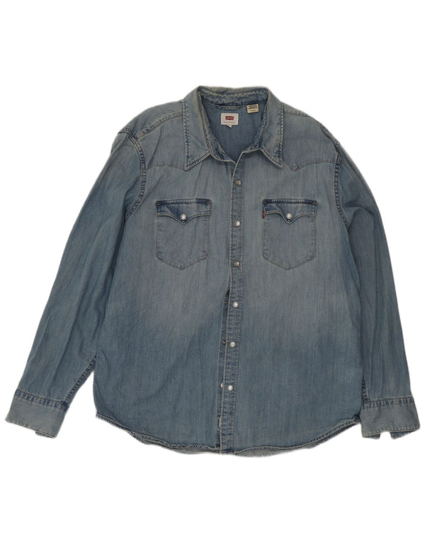 Levi's Chemise en Jean XL Homme Bleu Coton