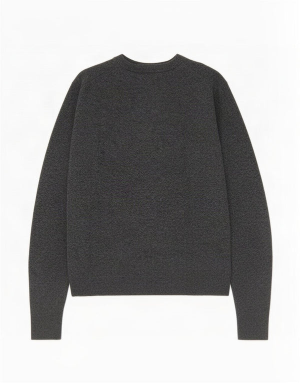 Gant Pull col en V pour femme UK 12 Laine gris moyen