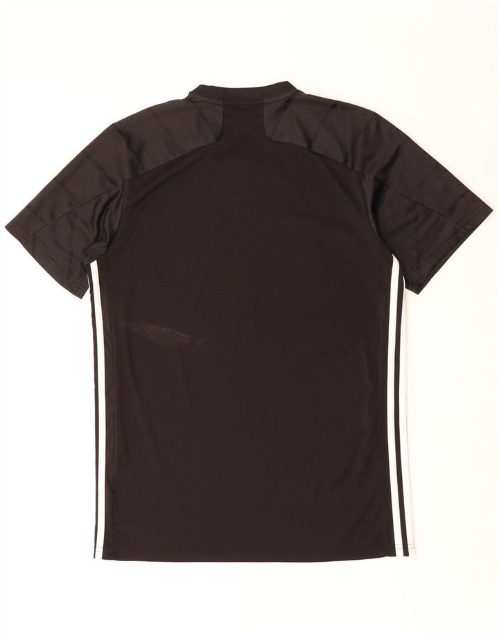 Adidas Hommes Aeroready T-Shirt Haut Moyen Noir Fines Rayures Polyester