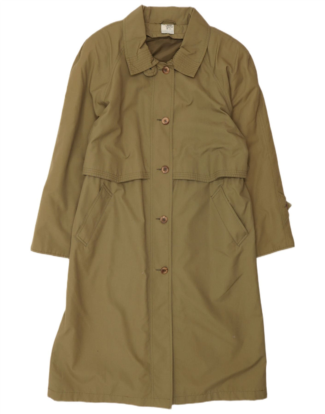 CLASSIC Trench Long Oversize Femme UK 16 Grand Kaki Polyester