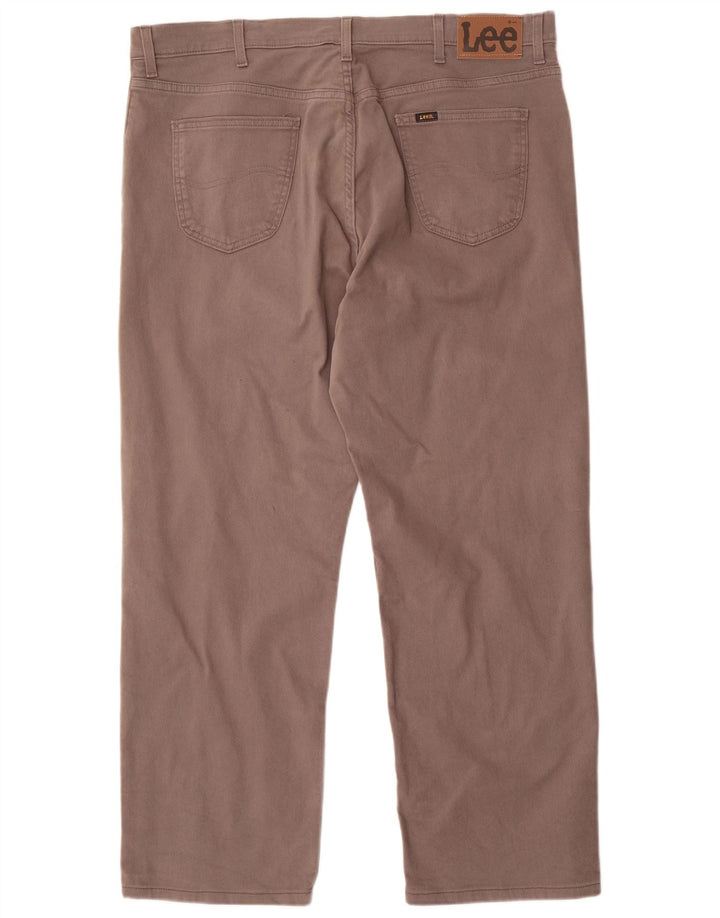 Lee Jean Droit Brooklyn Femme W42 L30 Gris Coton