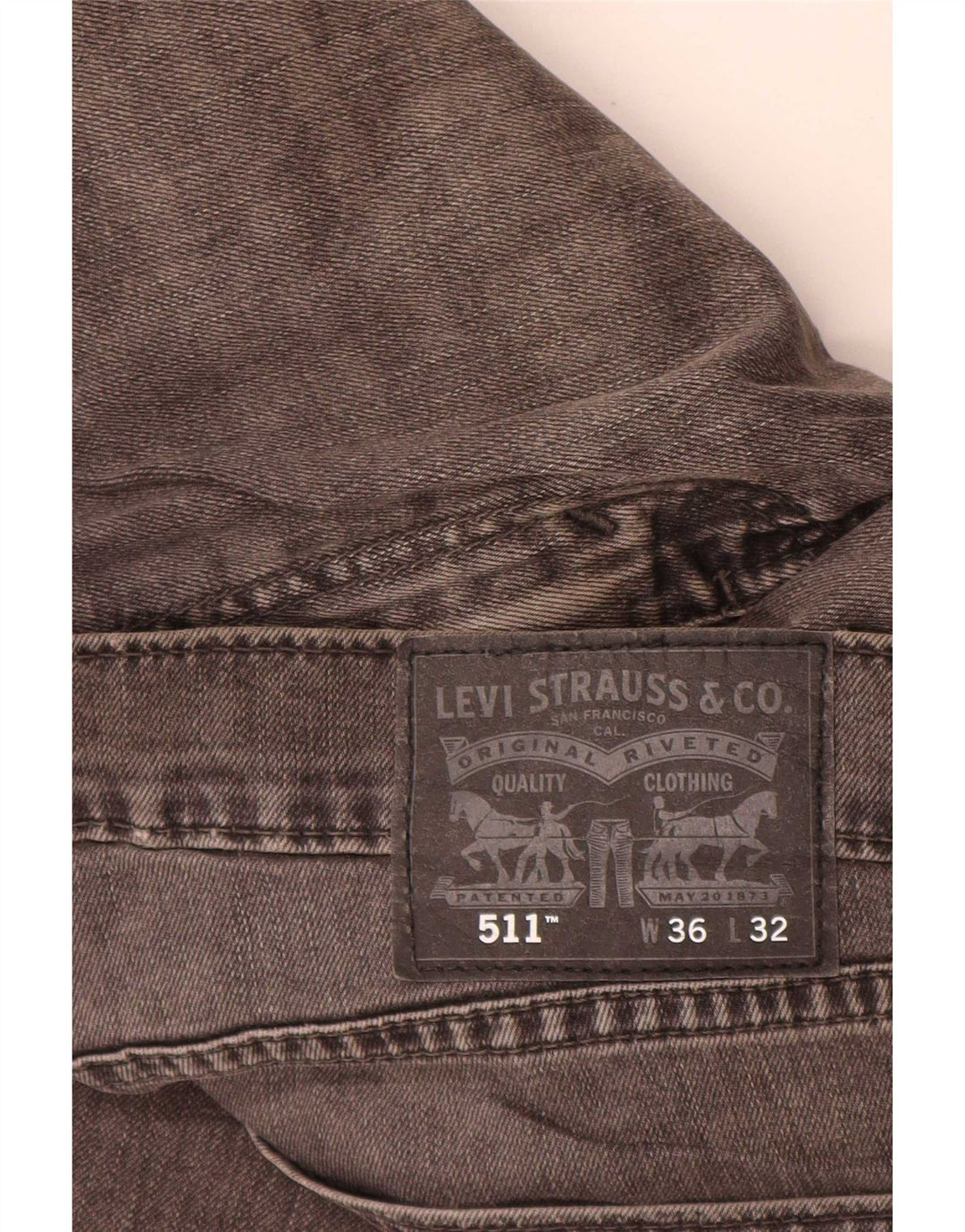 Levi's Jean Slim 511 Homme W36 L32 Gris Coton