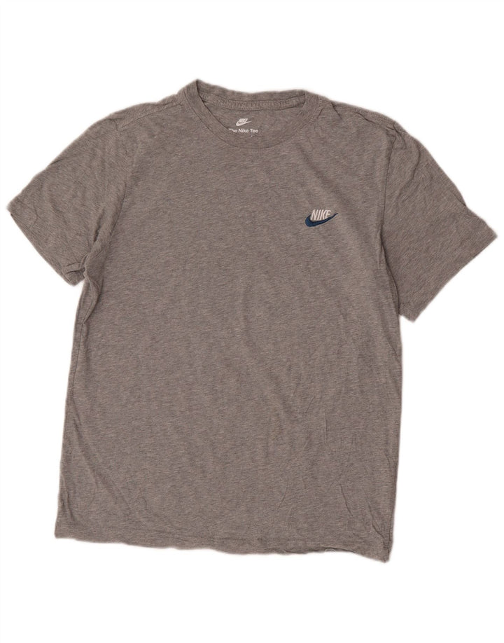 Nike T-Shirt Homme Gris Moyen Coton