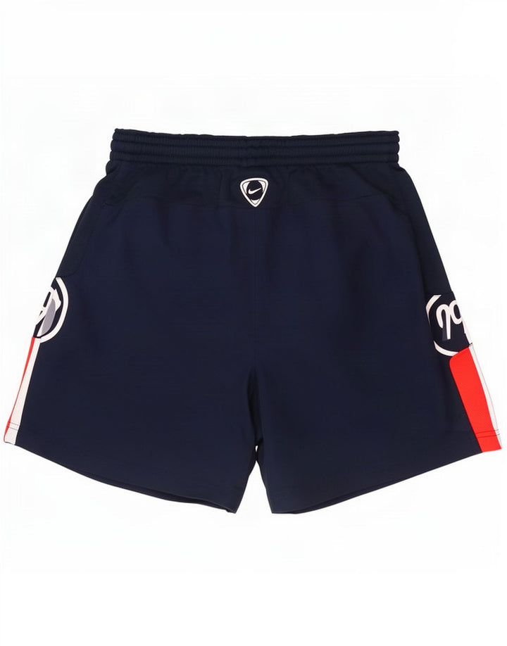 Nike Short de sport graphique pour homme en polyester color block bleu marine moyen