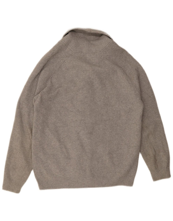 Marks & Spencer Pull Cardigan Homme XL Gris Coton