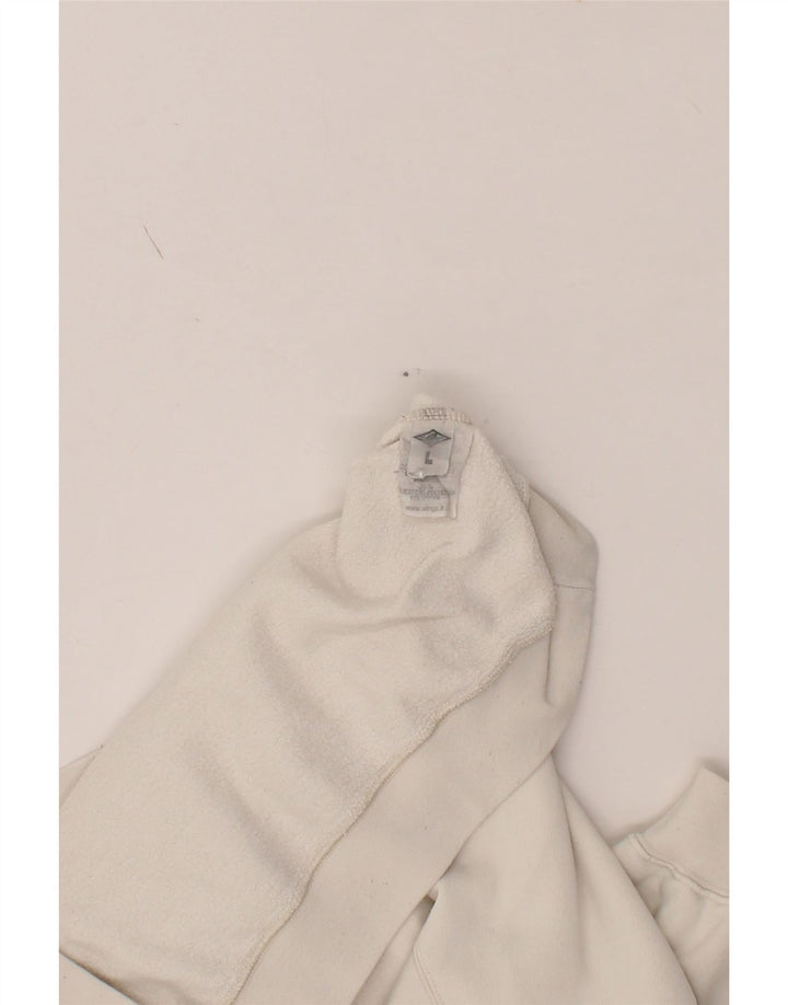 BEAR Mens Graphic Sweatshirt Jumper Large White Cotton Vintage Bear and Second-Hand Bear from Messina Hembry 