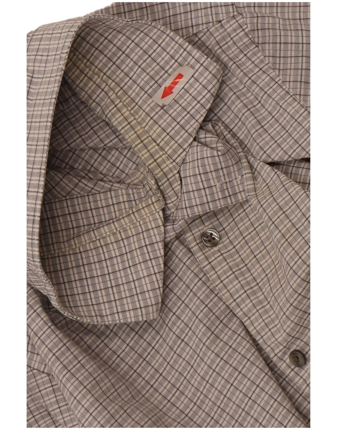Calvin Klein Chemise slim pour homme Taille 15 1/2 Gris moyen à carreaux