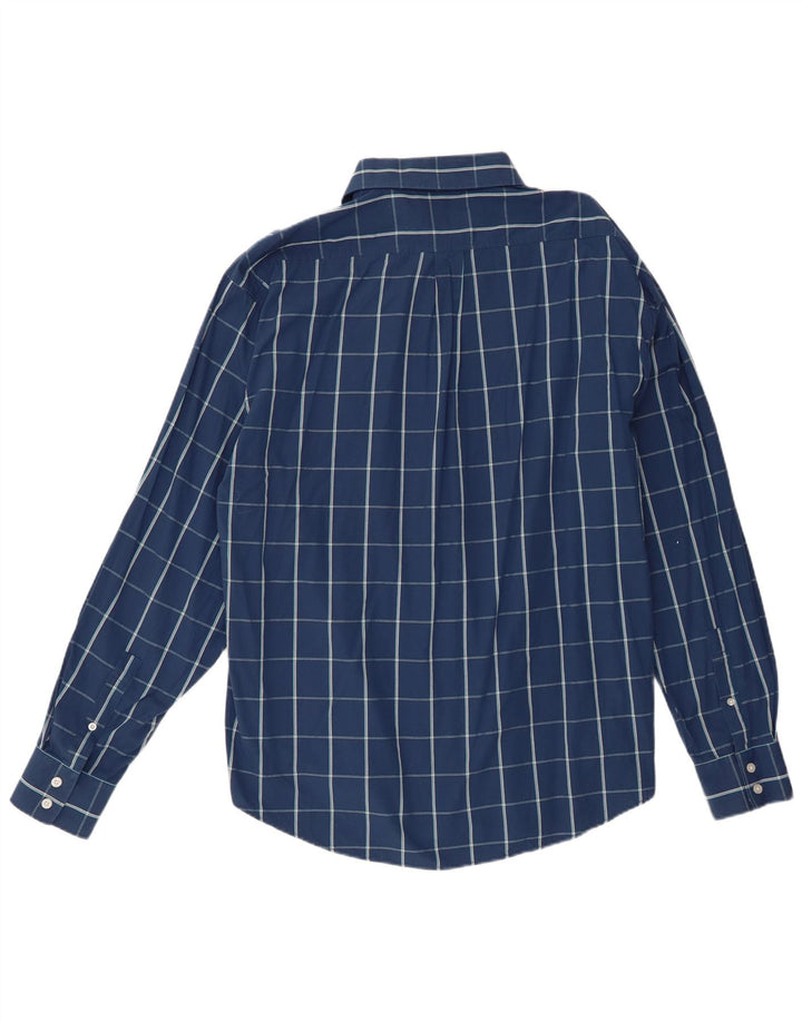 Yves Saint Laurent Chemise Homme XL Bleu Carreaux Coton