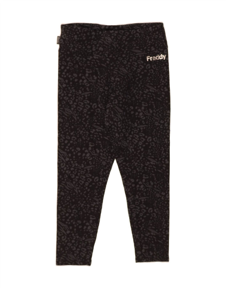 FREDDY Womens Leggings UK 10 Small Black Cotton Vintage Freddy and Second-Hand Freddy from Messina Hembry 